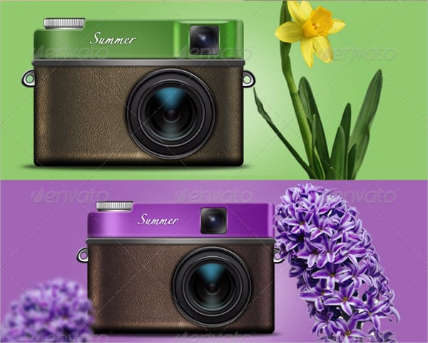 greenpurple colored camera icon