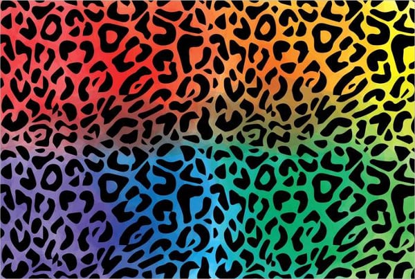 colorful leopard pattern