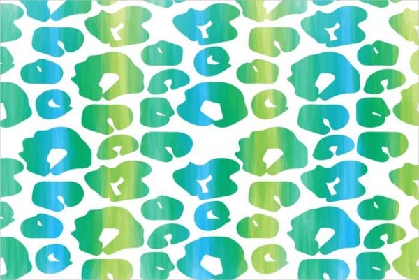 blue and green leopard pattern