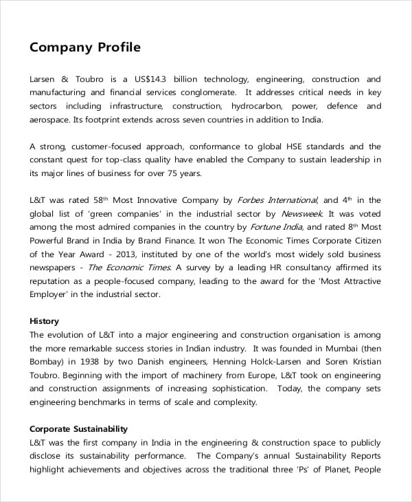 description of company's operation in business plan