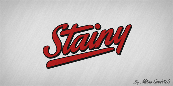 stainy free font
