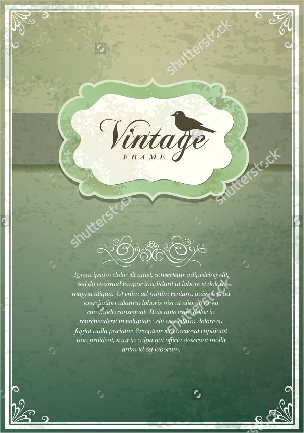 vintage invitation card template