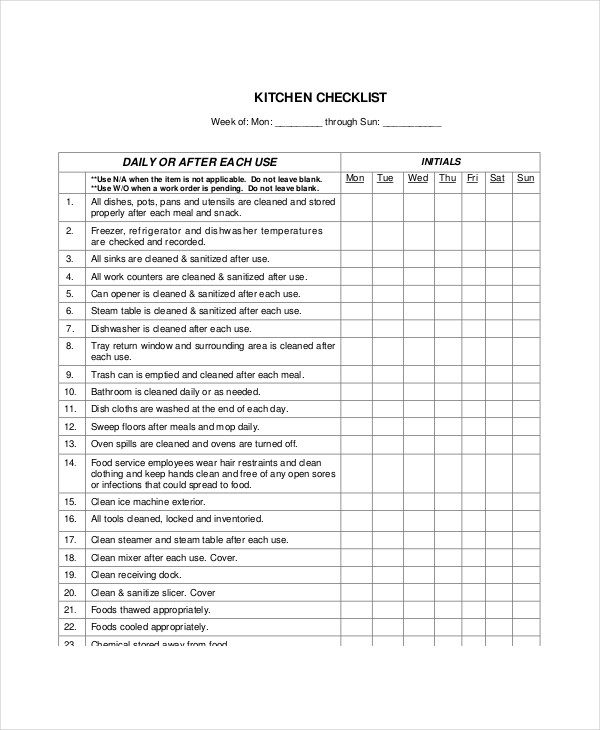 Simple Kitchen Roster Template Cleaning Roster Template - 12+ Free Word, PDF Documents Download
