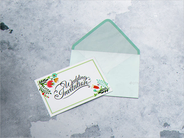invitation envelope mockup