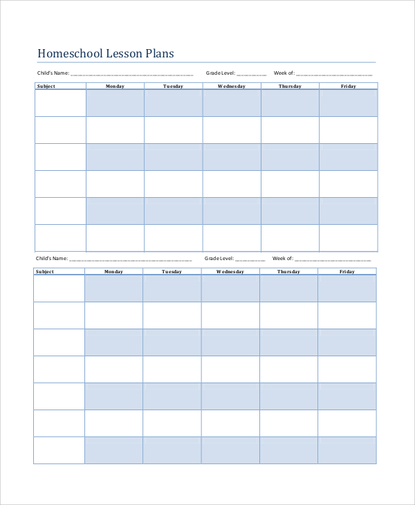 Printable Lesson Plan 7 Free Word PDF Documents