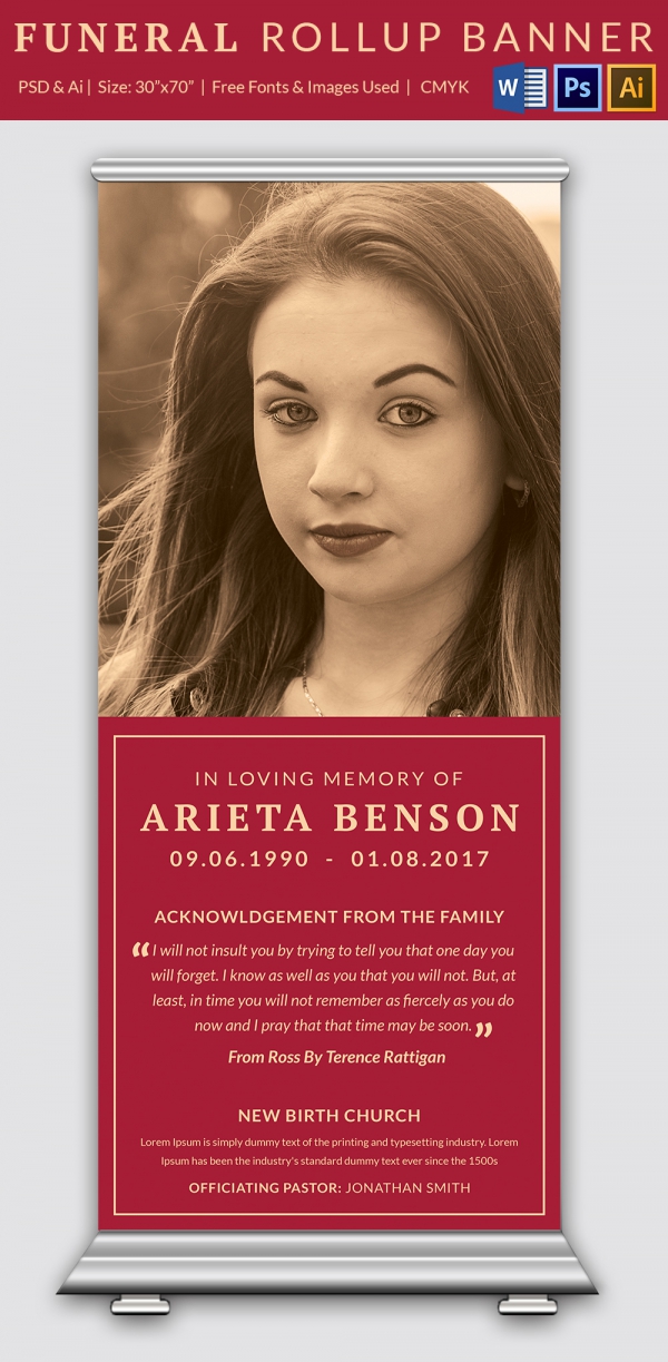 Funeral Banner Template Free Download