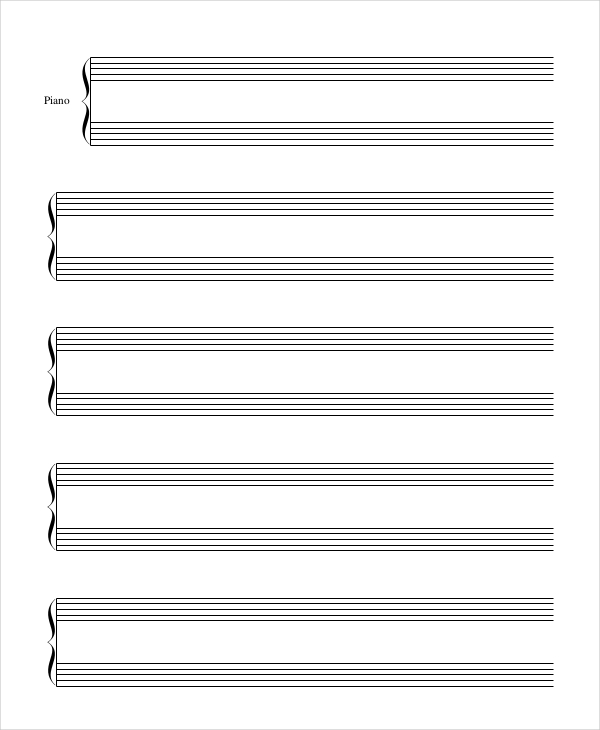 Printable Staff Paper 7 PDF Documents Download