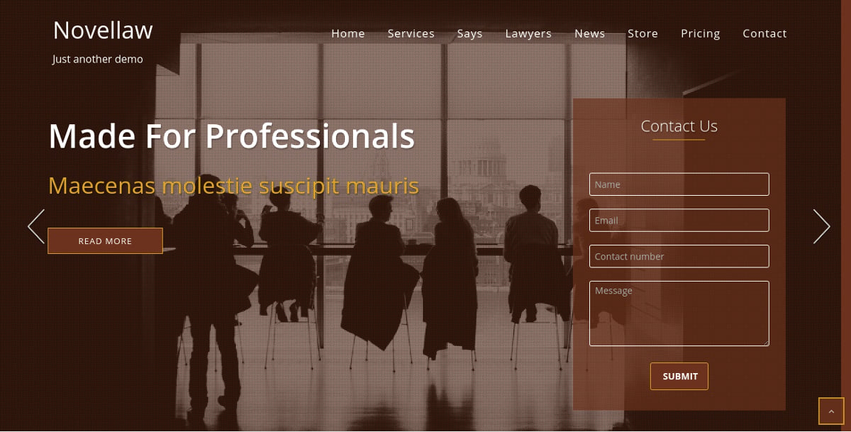one page business wordpress website theme