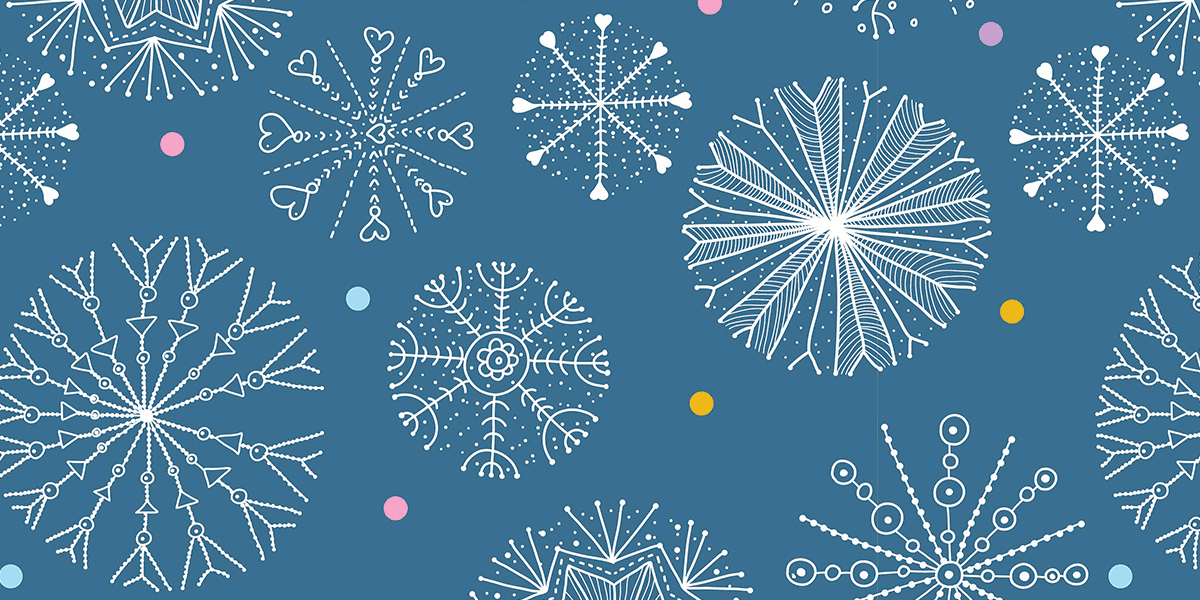 snowflakes winter pattern