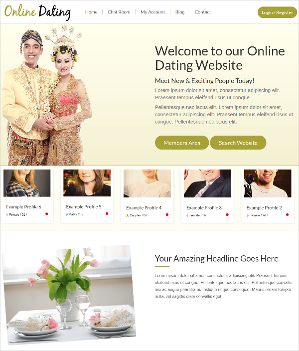 Wordpress dating website theme