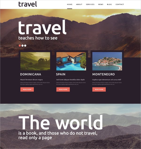 travel blog template word