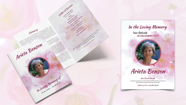 funeral stationary templates