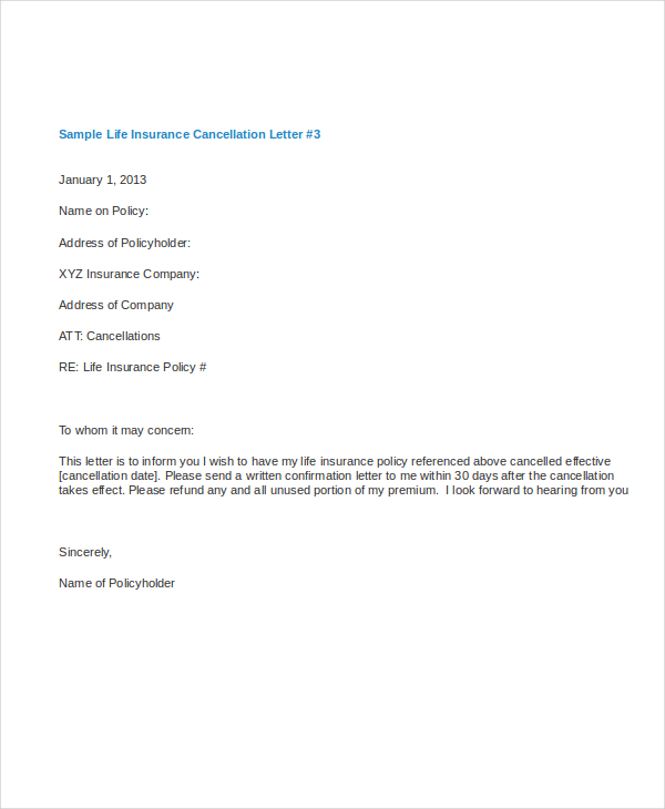 Cancellation Letter Template - 5+ Free Word, PDF Documents ...