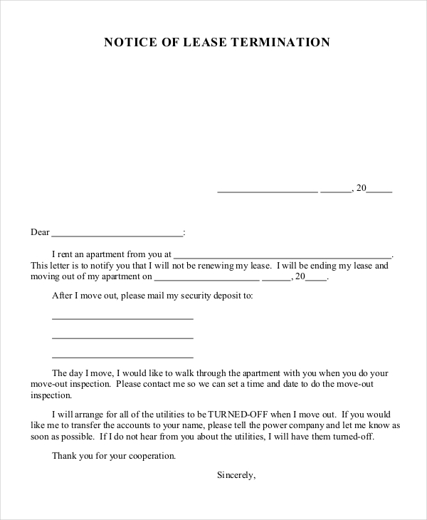 7 Cancellation Letter Templates PDF DOC