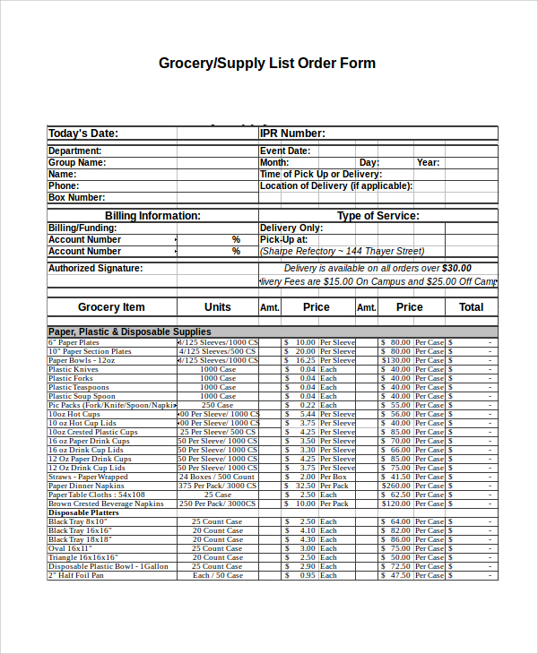 Excel Order Form Template 19+ Free Excel Documents Download