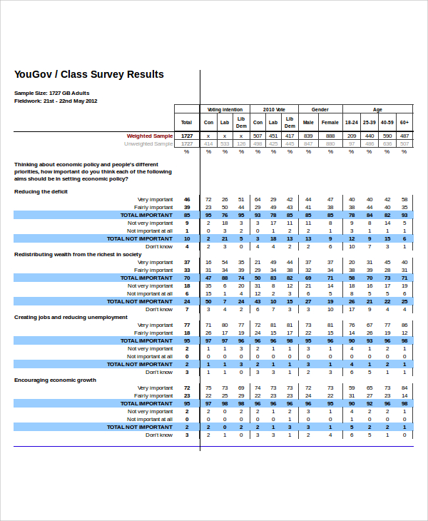 Excel Survey Template - 9+ Free Excel Documents Download