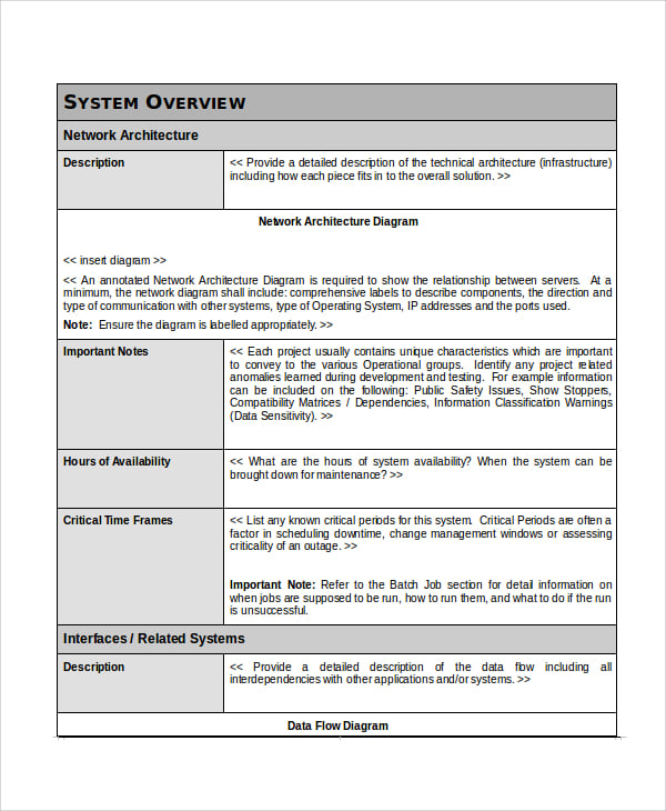 troubleshoot information template