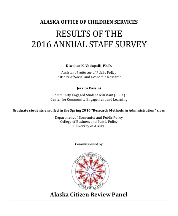 annual staff survey
