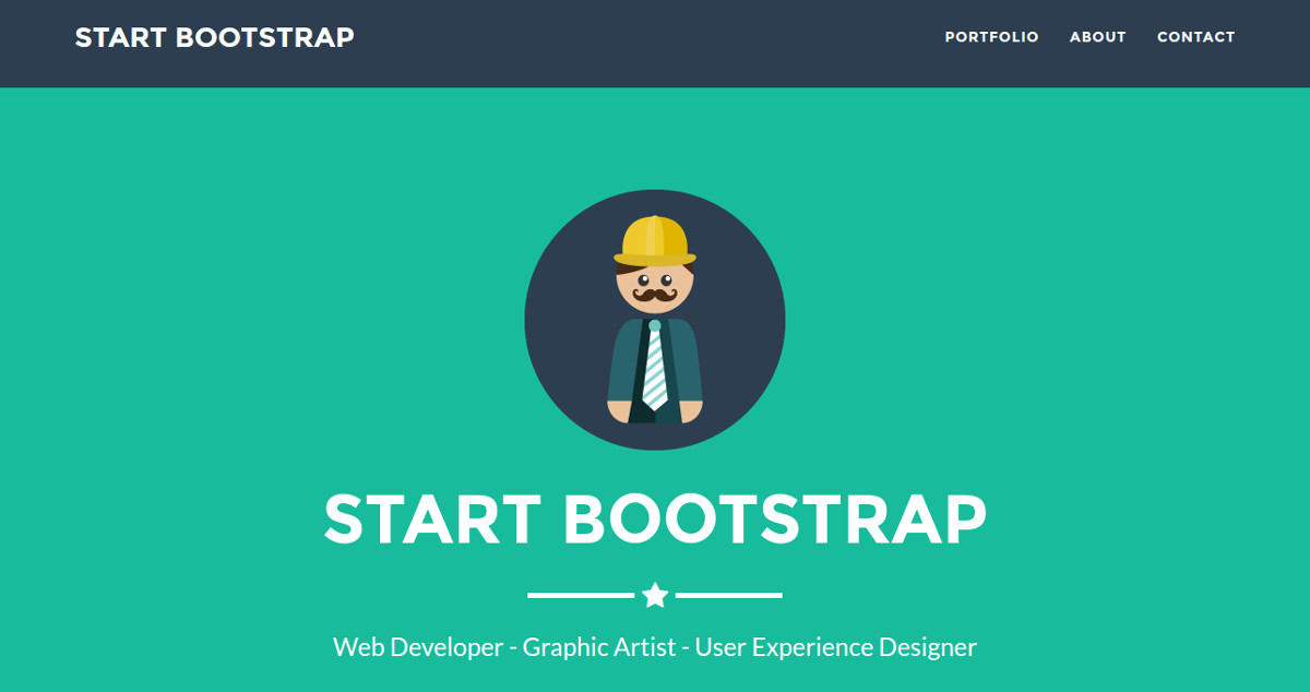 bootstrap php portfolio website theme1