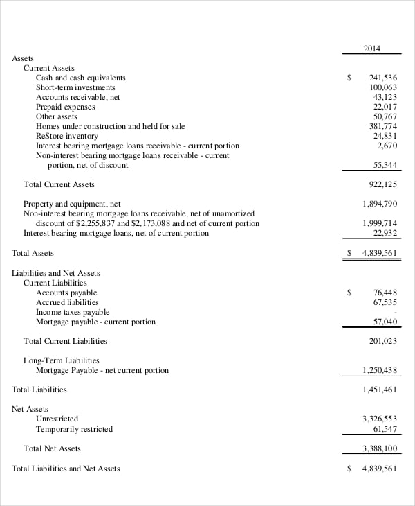 Income Statement Template 14  Free Excel PDF Word Documents Download
