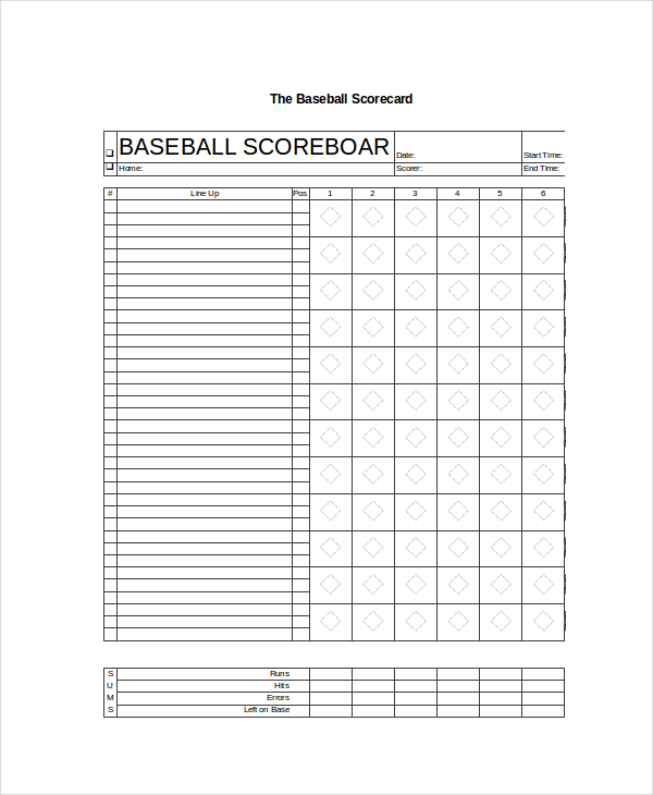 Excel Scorecard Template - 12+ Excel Documents Download