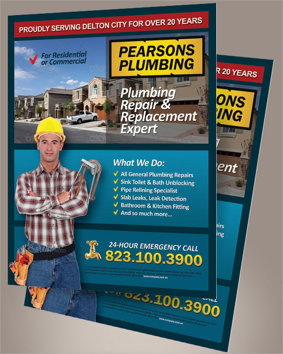 plumbing-services-flyer-template-design