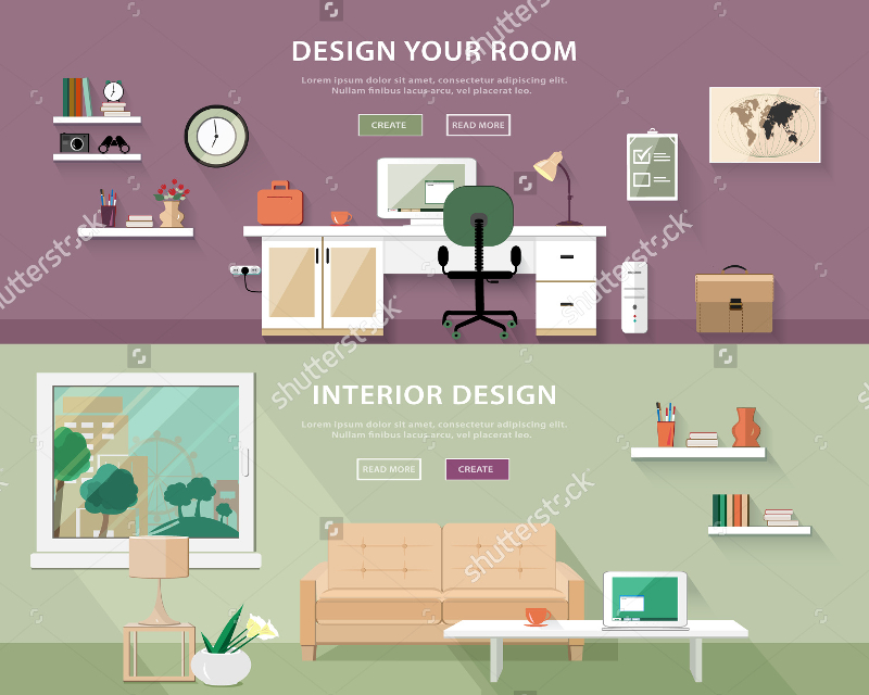 31+ Inspiring Interior Design Illustrations AI Free & Premium Templates