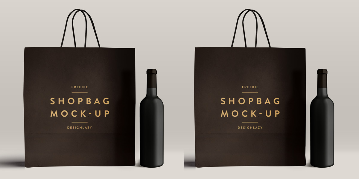 shopping bag mockup freebie