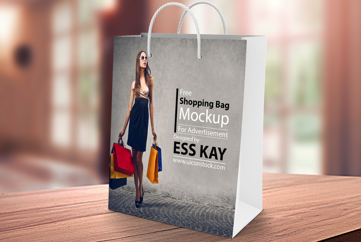 Premium PSD  Shopping bag mockup