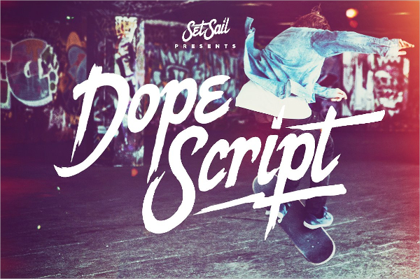 dope script font