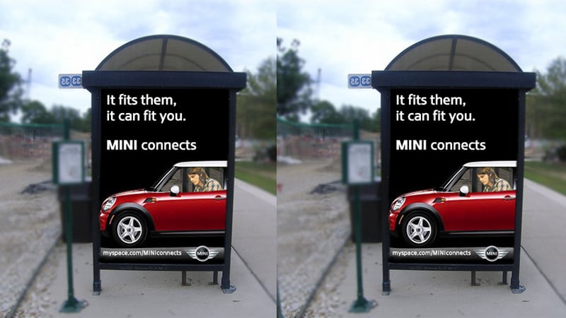 mini bus stop billboard design