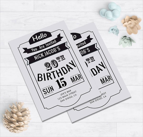 first birthday party invitation