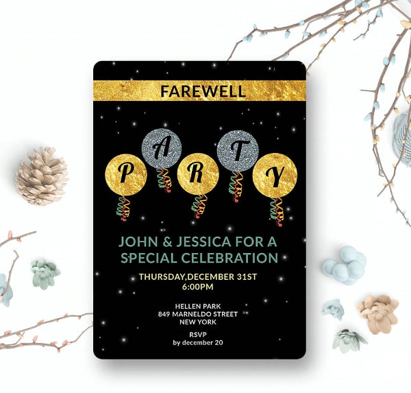 free farewell party invitation template