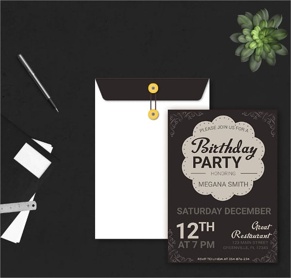 printable party invitation template