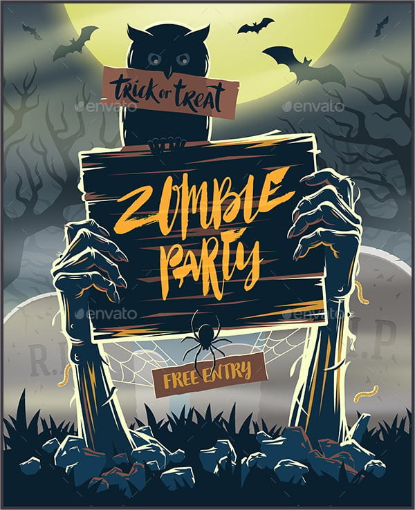 zombie-party-invitation