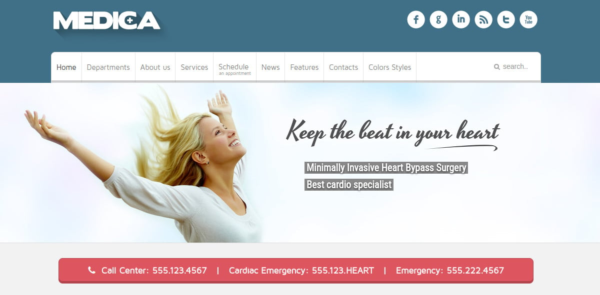 responsive medical joomla website theme