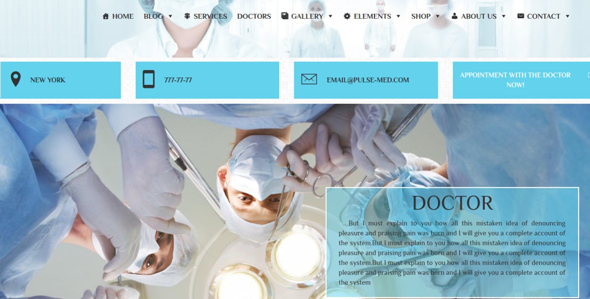 medical responsive wordpress website theme