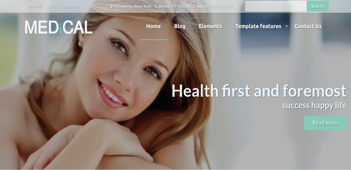medical healthcare drupal website theme