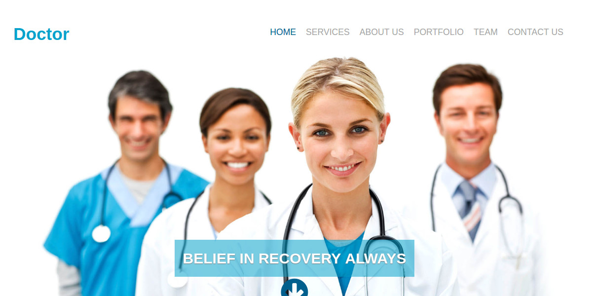 free medical responsive website template