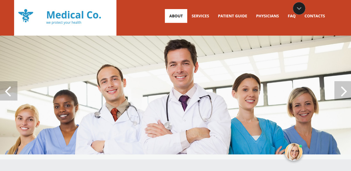 medical website template for doctors
