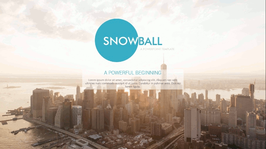 snowball powerpoint presentation template