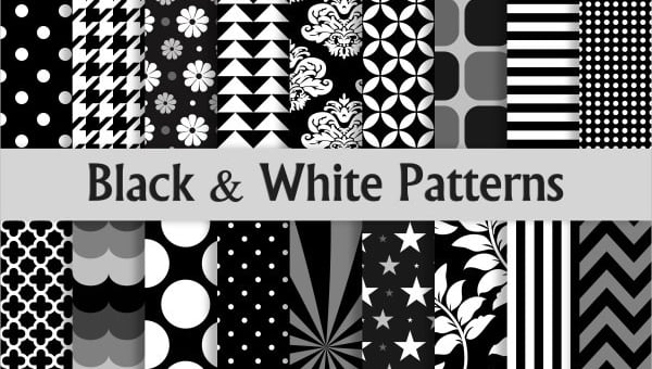 black and white pattern feature image