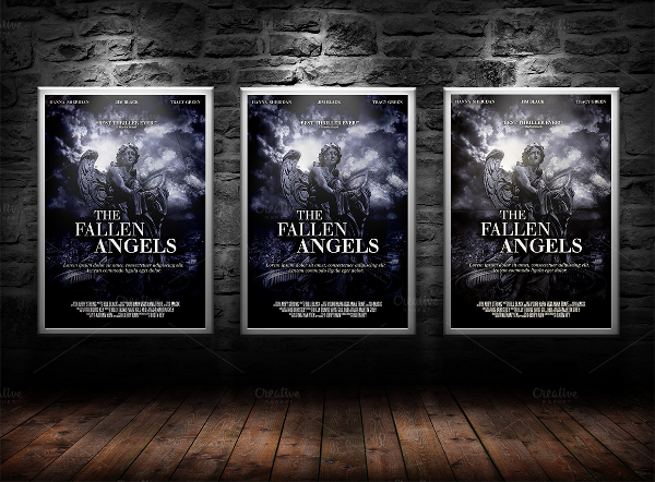 movie poster photoshop template free download