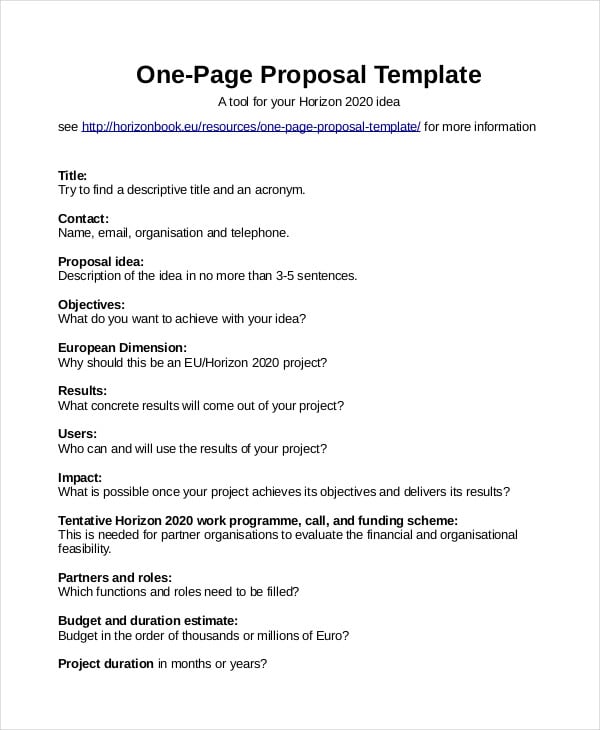 Proposal Template 31+ Free Word, PDF, Indesign Format Download