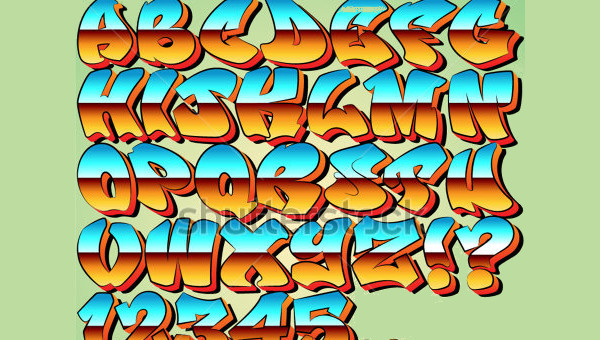 printable graffiti bubble letters alphabet