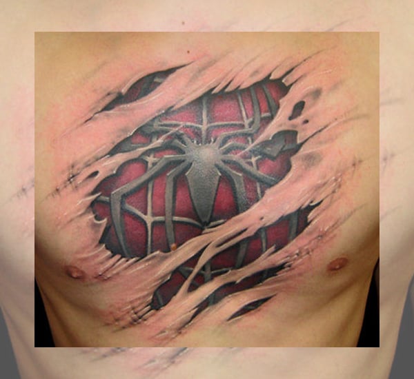 d spider tattoo