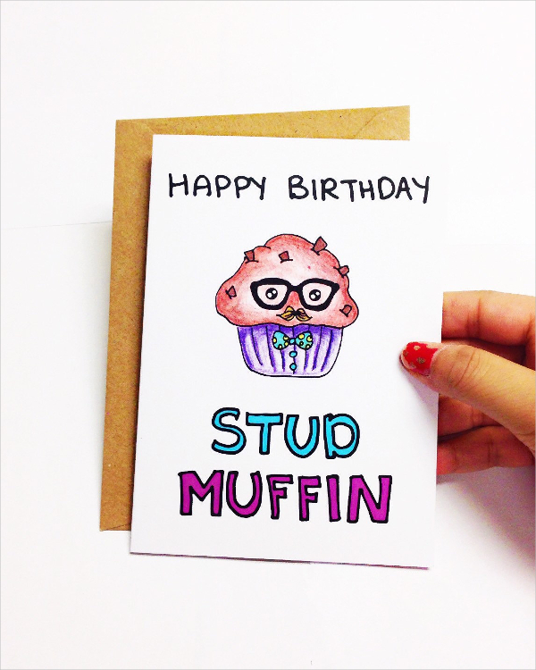 19 funny happy birthday cards free psd illustrator