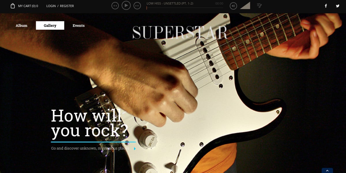 super star music band wordpress website theme