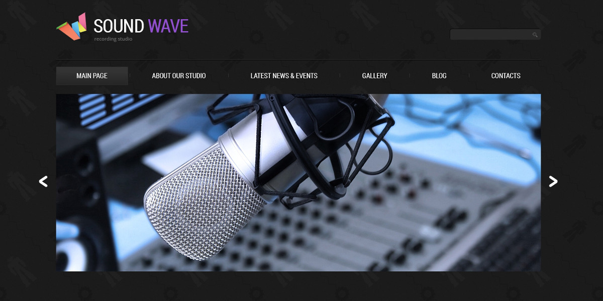 recording studio music joomla website template