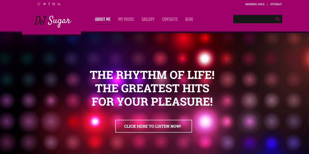 dj music wordpress website theme